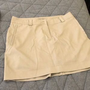 Khaki golf/tennis skort